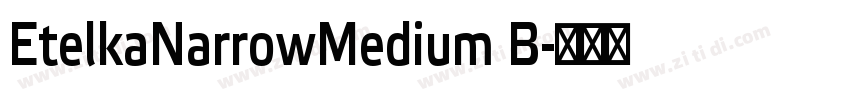 EtelkaNarrowMedium B字体转换 EtelkaNarrowMedium B字体转换